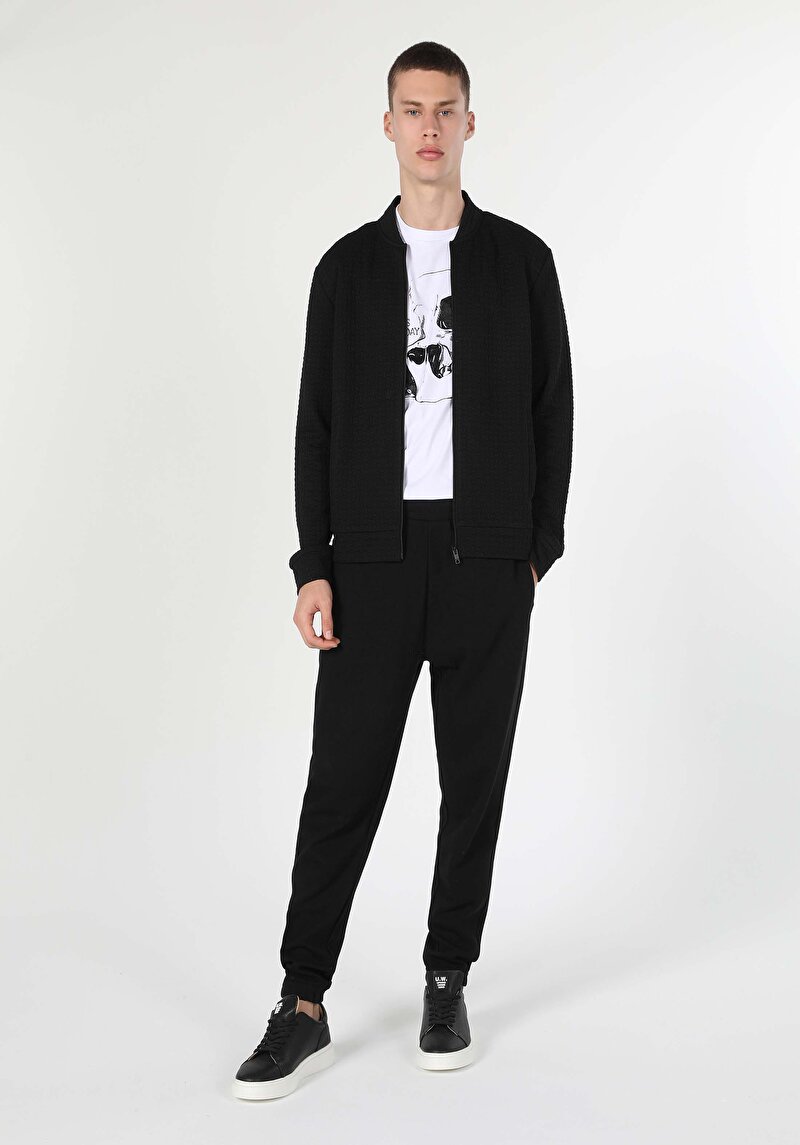 Imagine a Cardigan De Barbati Negru Slim Fit  Cl1060261