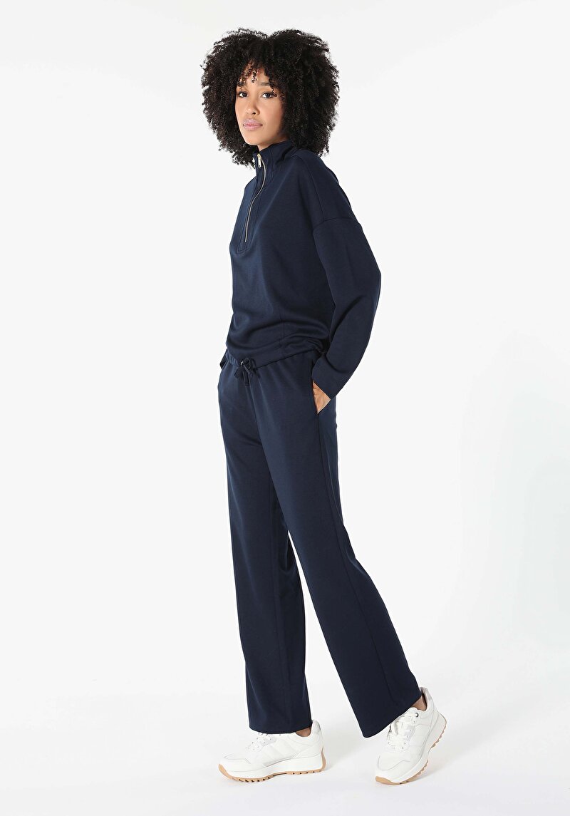 Imagine a Hanorac / Bluza De Dama Albastru Marin   Cl1060278