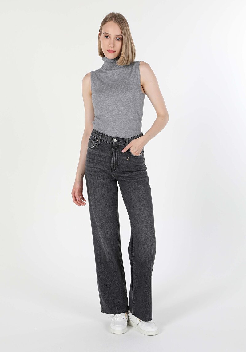 Afișați detalii pentru Pulover De Dama Gri Regular Fit  Cl1060283