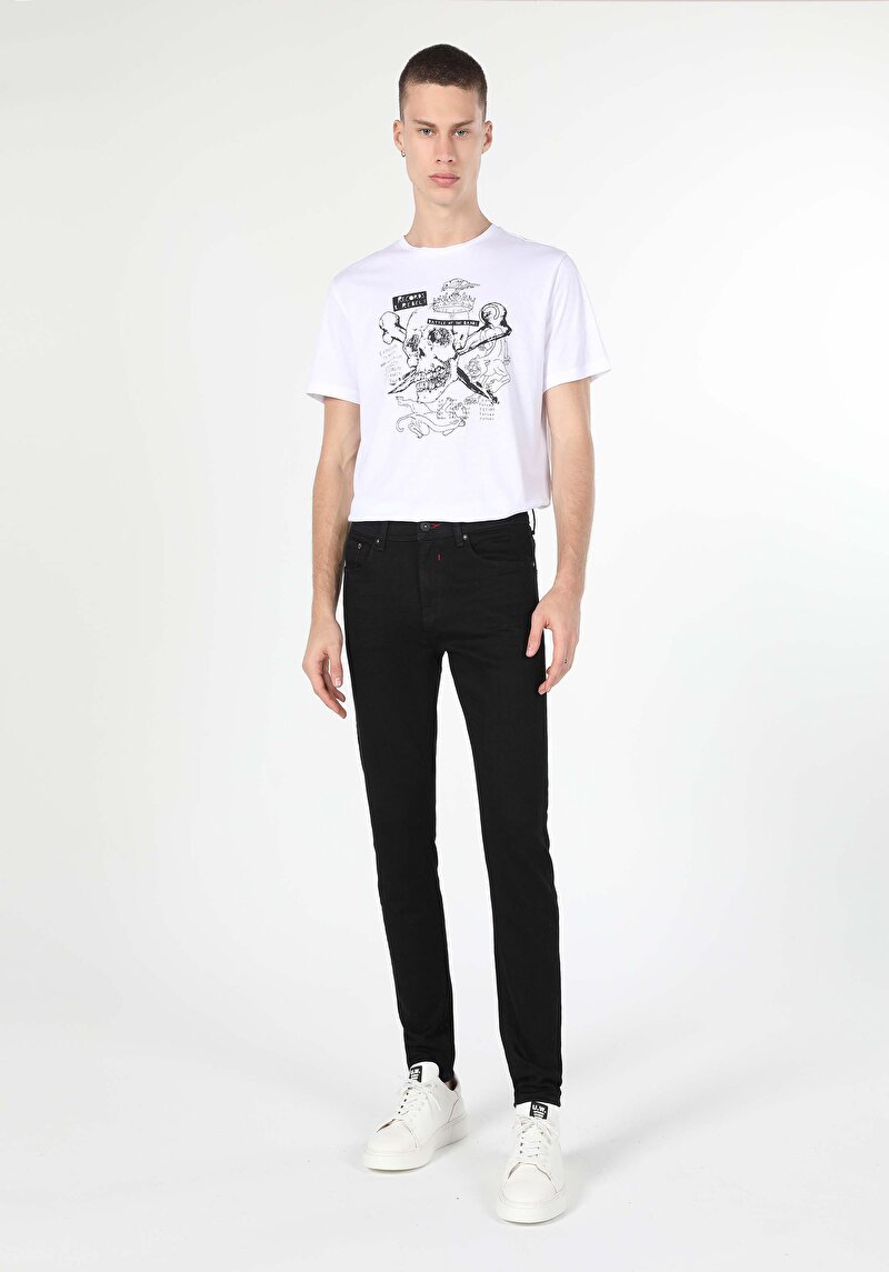 Imagine a Pantaloni De Barbati Albastru Skinny Fit 040 Alex Cl1060383