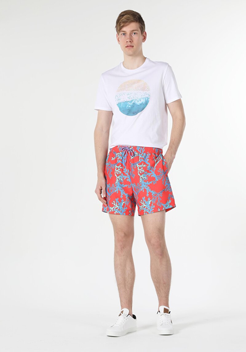 Imagine a Short De Plaja De Barbati Coral Regular Fit  Cl1057956