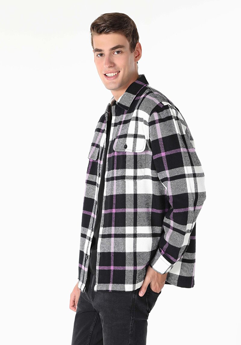 Imagine a Camasa Cu Maneca Lunga De Barbati Negru Comfort Fit  Cl1060485