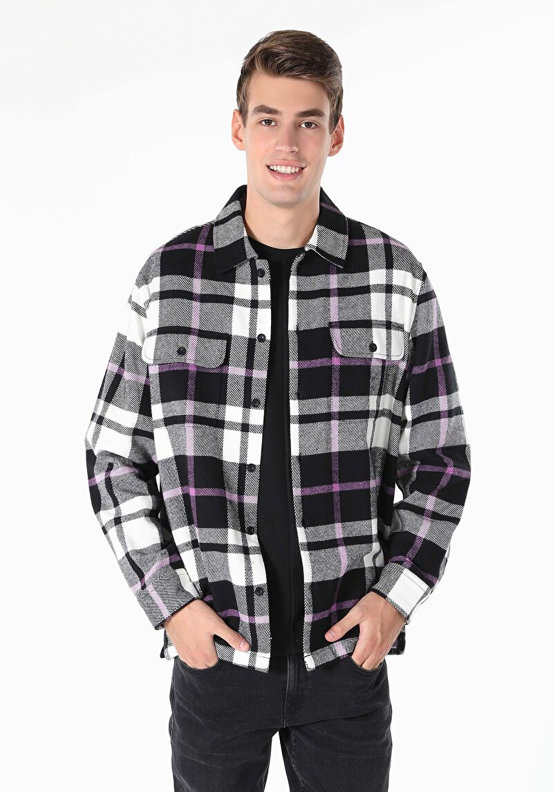 Imagine a Camasa Cu Maneca Lunga De Barbati Negru Comfort Fit Cl1060485