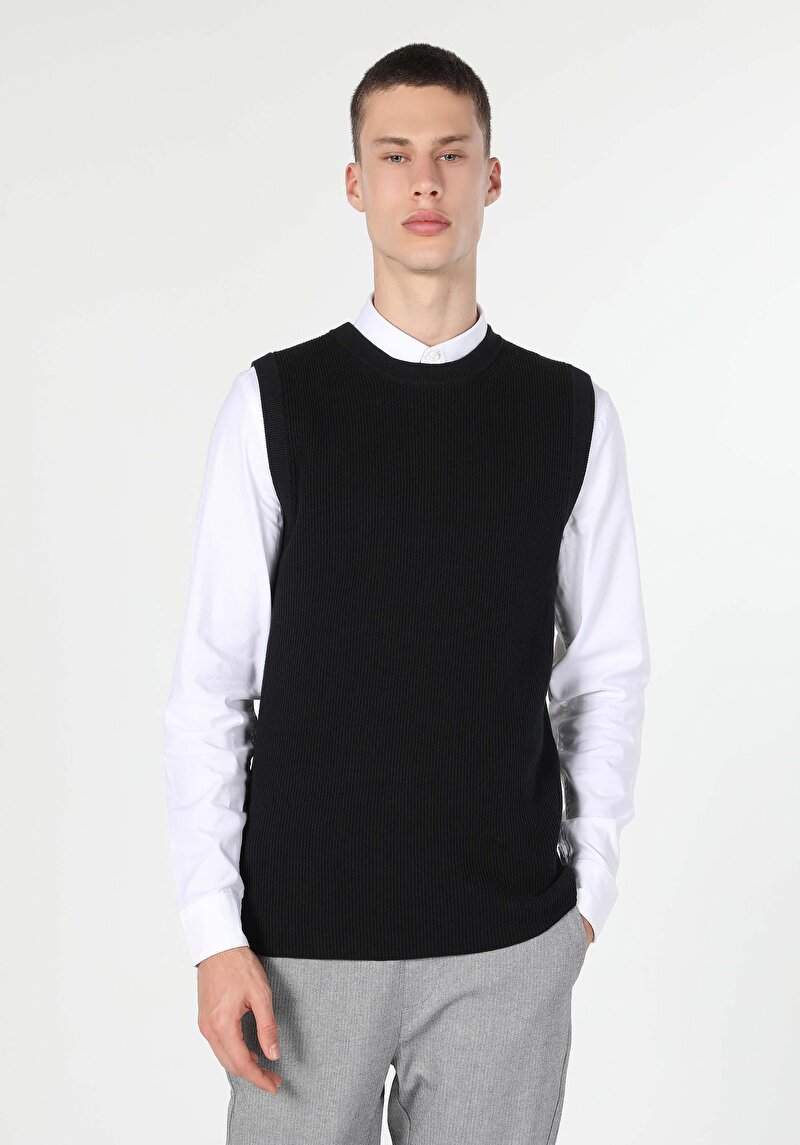 Imagine a Pulover De Barbati Negru Slim Fit  Cl1060495