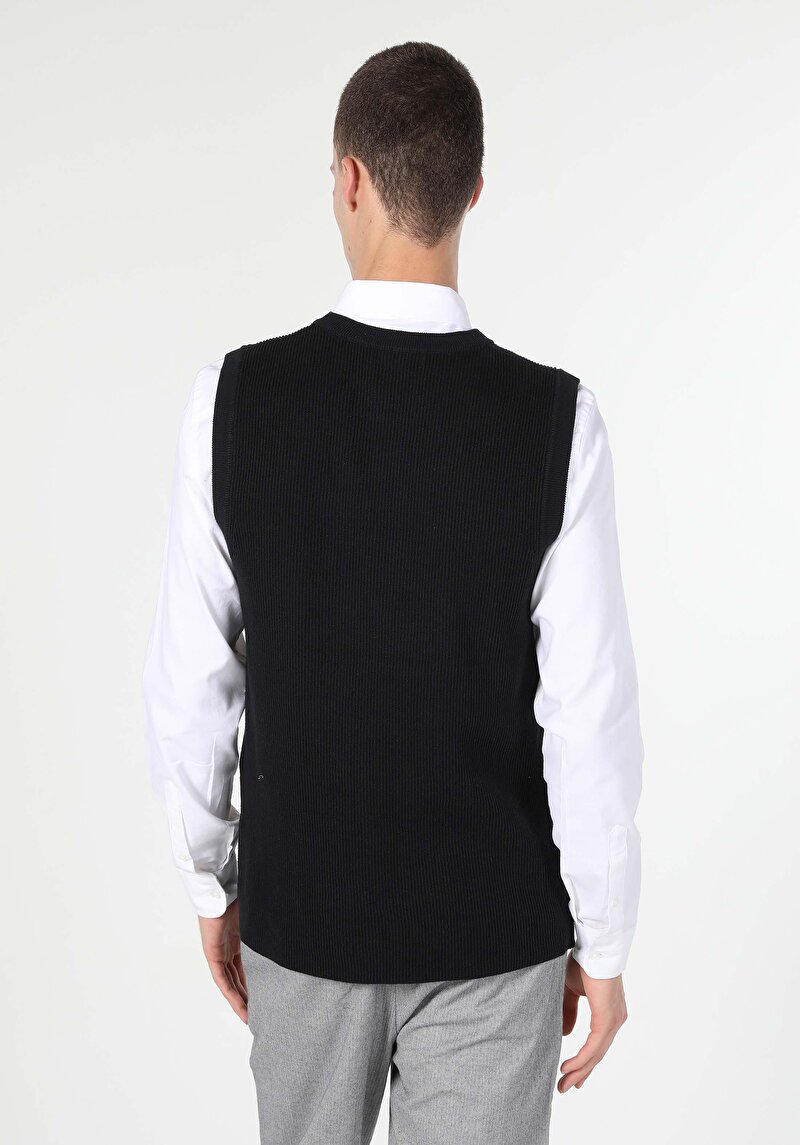 Afișați detalii pentru Pulover De Barbati Negru Slim Fit  Cl1060495