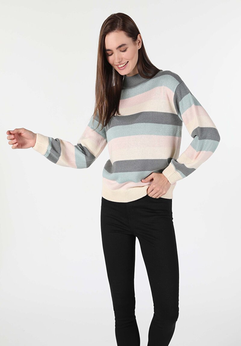 Imagine a Pulover De Dama Multicolor Cl1060694