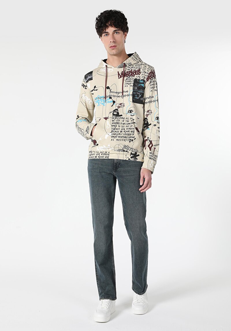 Imagine a Hanorac / Bluza De Barbati Bej   Cl1060902