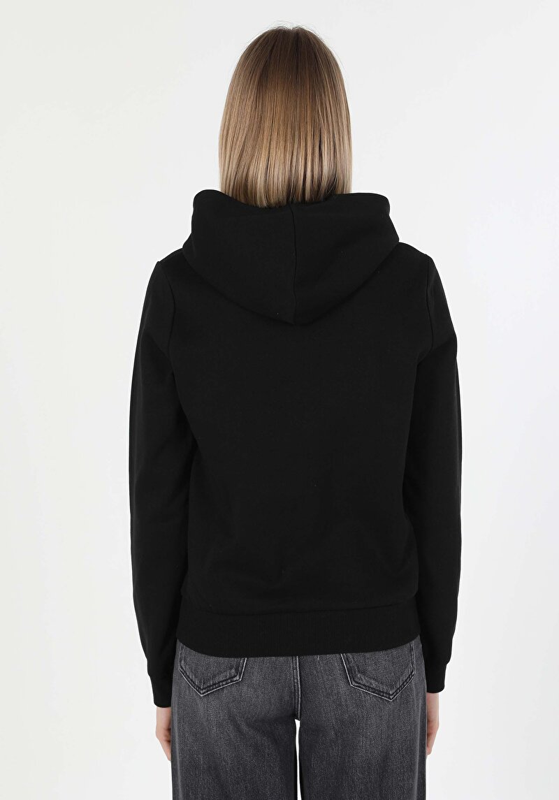 Afișați detalii pentru Hanorac / Bluza De Dama Negru Regular Fit  Cl1055506