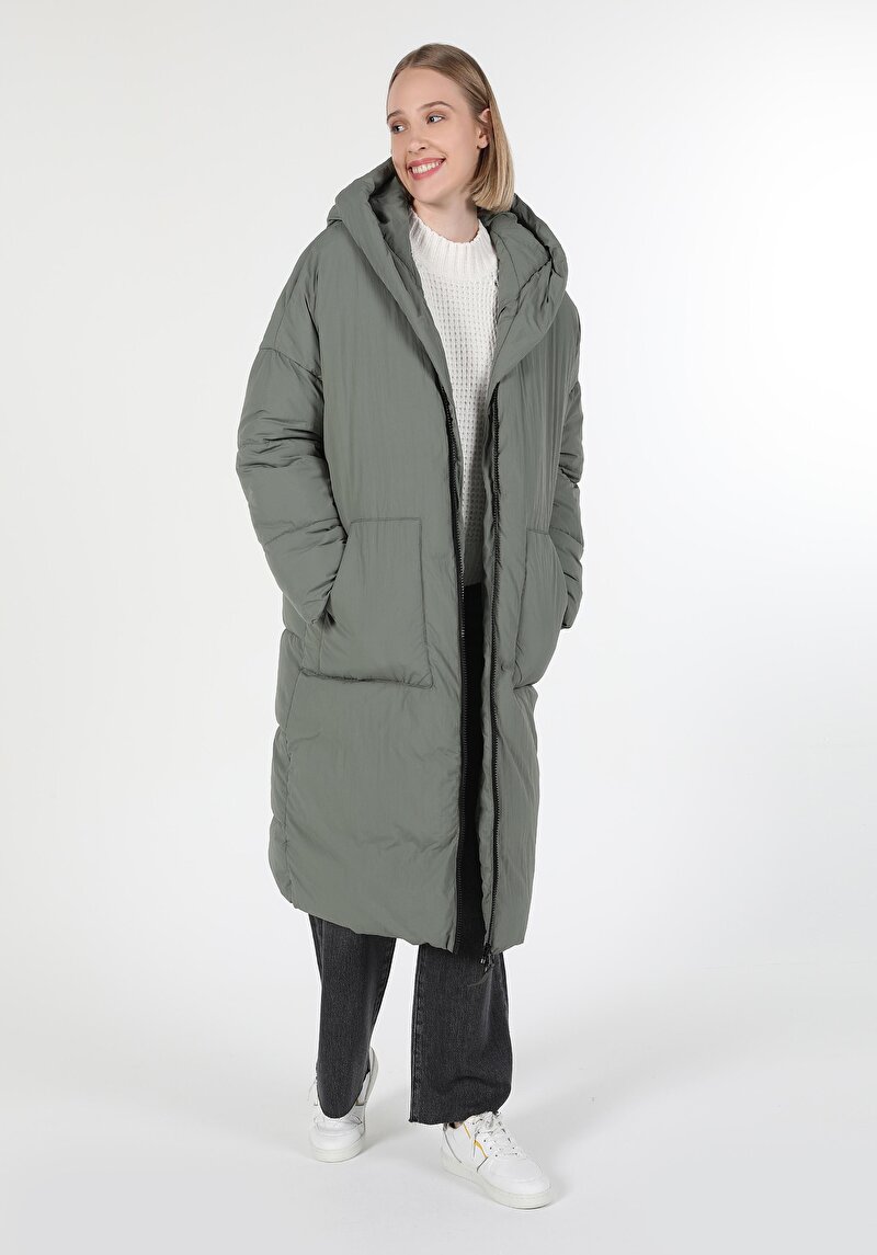 Imagine a Palton De Dama Verde Regular Fit  Cl1060951