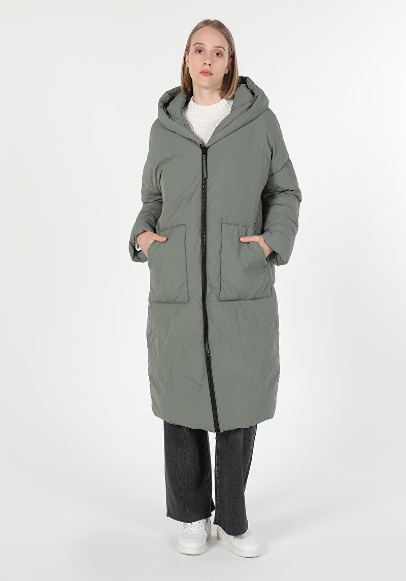 Imagine a Palton De Dama Verde Regular Fit Cl1060951