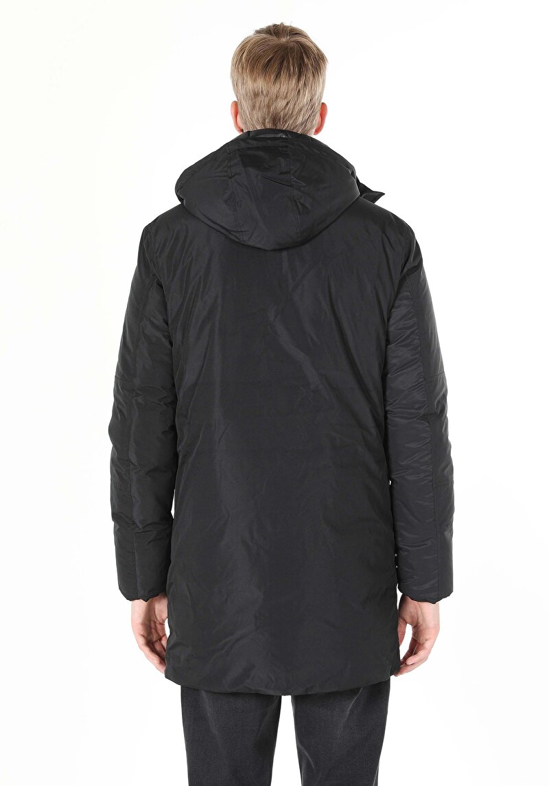 Imagine a Palton De Barbati Negru Regular Fit Cl1060979