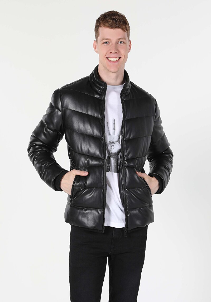 Imagine a Jacheta De Barbati Negru Slim Fit  Cl1055602