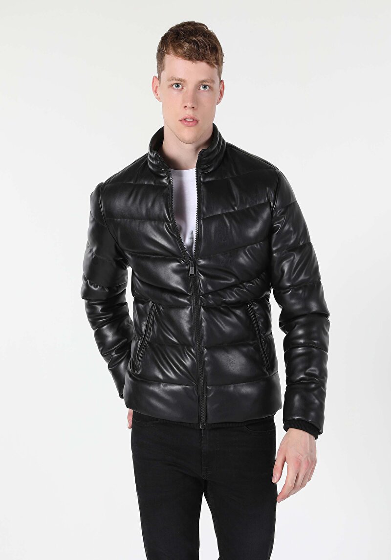 Afișați detalii pentru Jacheta De Barbati Negru Slim Fit  Cl1055602