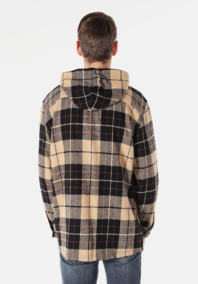 Imagine a Camasa Cu Maneca Lunga De Barbati Bej Comfort Fit Cl1061016