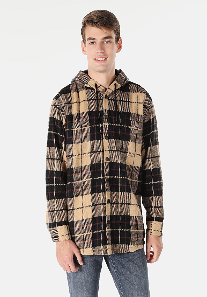 Afișați detalii pentru Camasa Cu Maneca Lunga De Barbati Bej Comfort Fit  Cl1061016