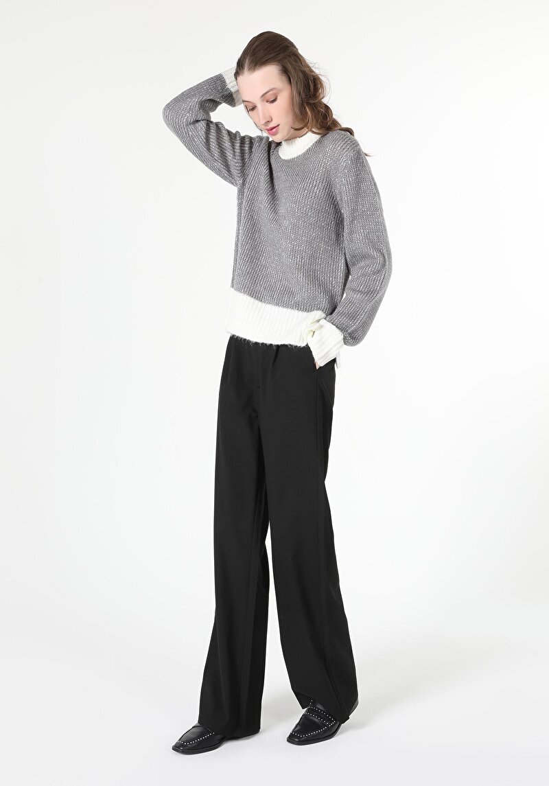 Imagine a Pulover De Dama Gri Regular Fit  Cl1061106