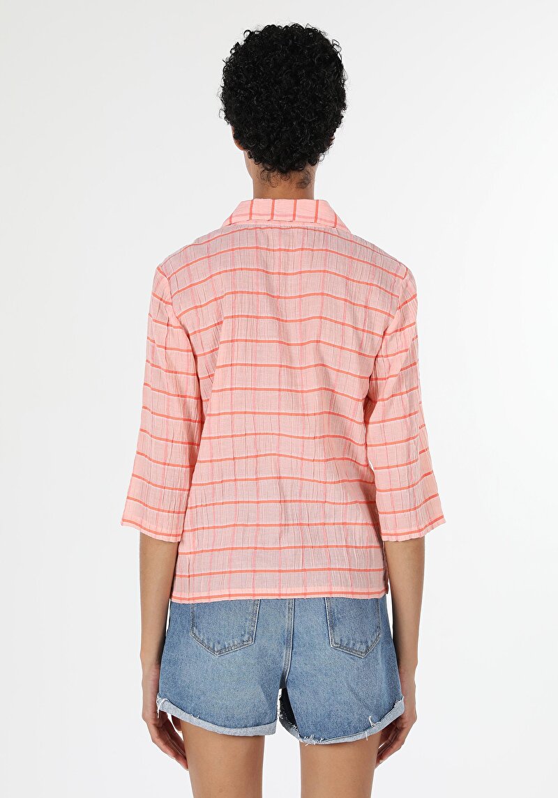 Imagine a Camasa Cu Maneca Lunga De Dama Portocaliu Regular Fit Cl1058824