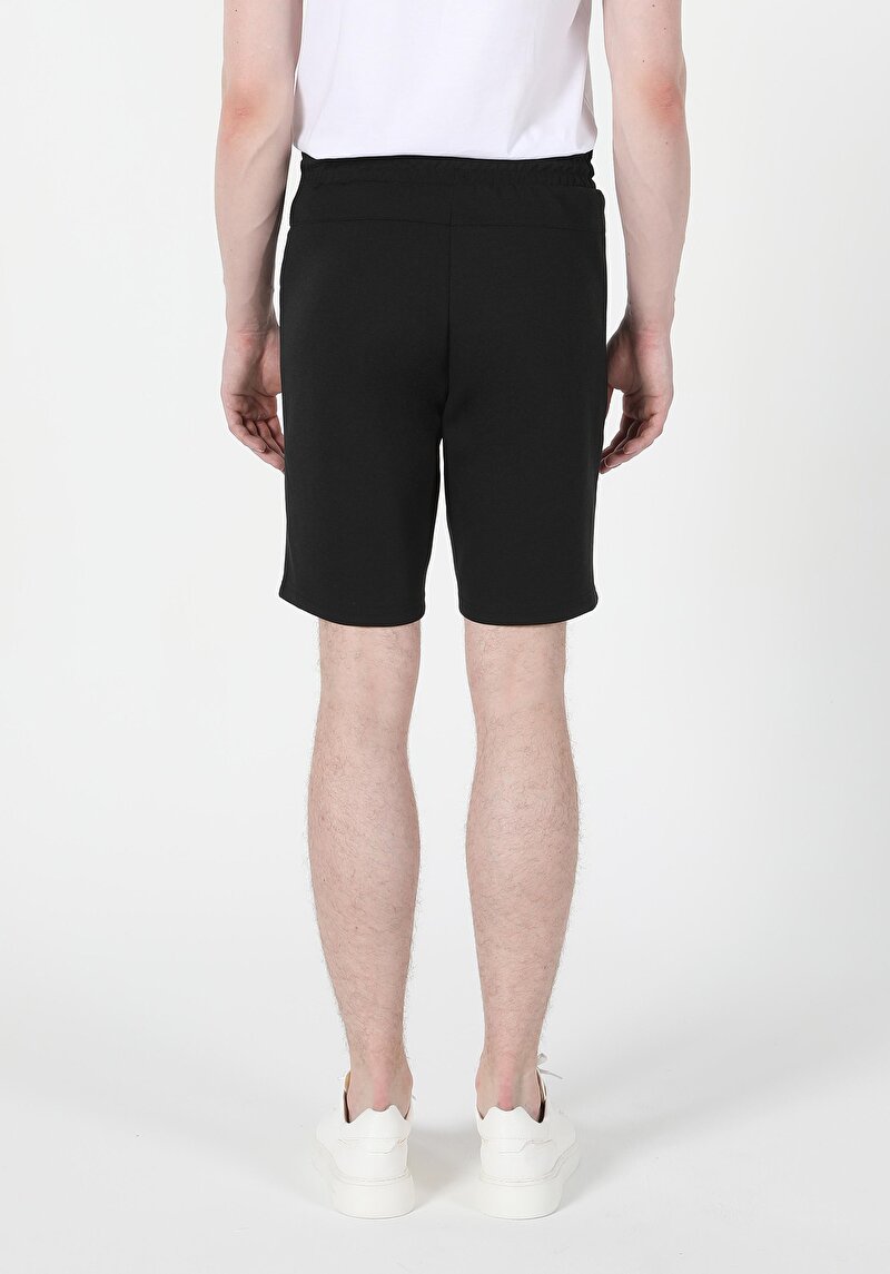 Afișați detalii pentru Short / Pantaloni Scurti De Barbati Negru Slim Fit  Cl1058907