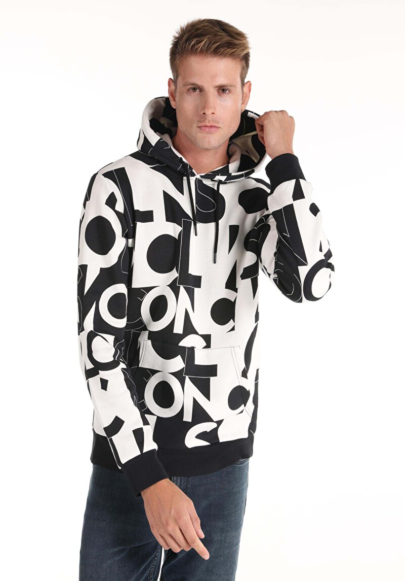 Imagine a Hanorac / Bluza De Barbati Negru Regular Fit  Cl1064829