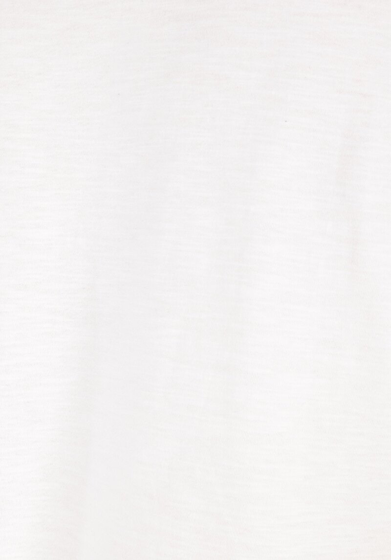 Afișați detalii pentru Regular Fit Round Neck Drept Bărbați Alb Tricou Cu Manșon Lung