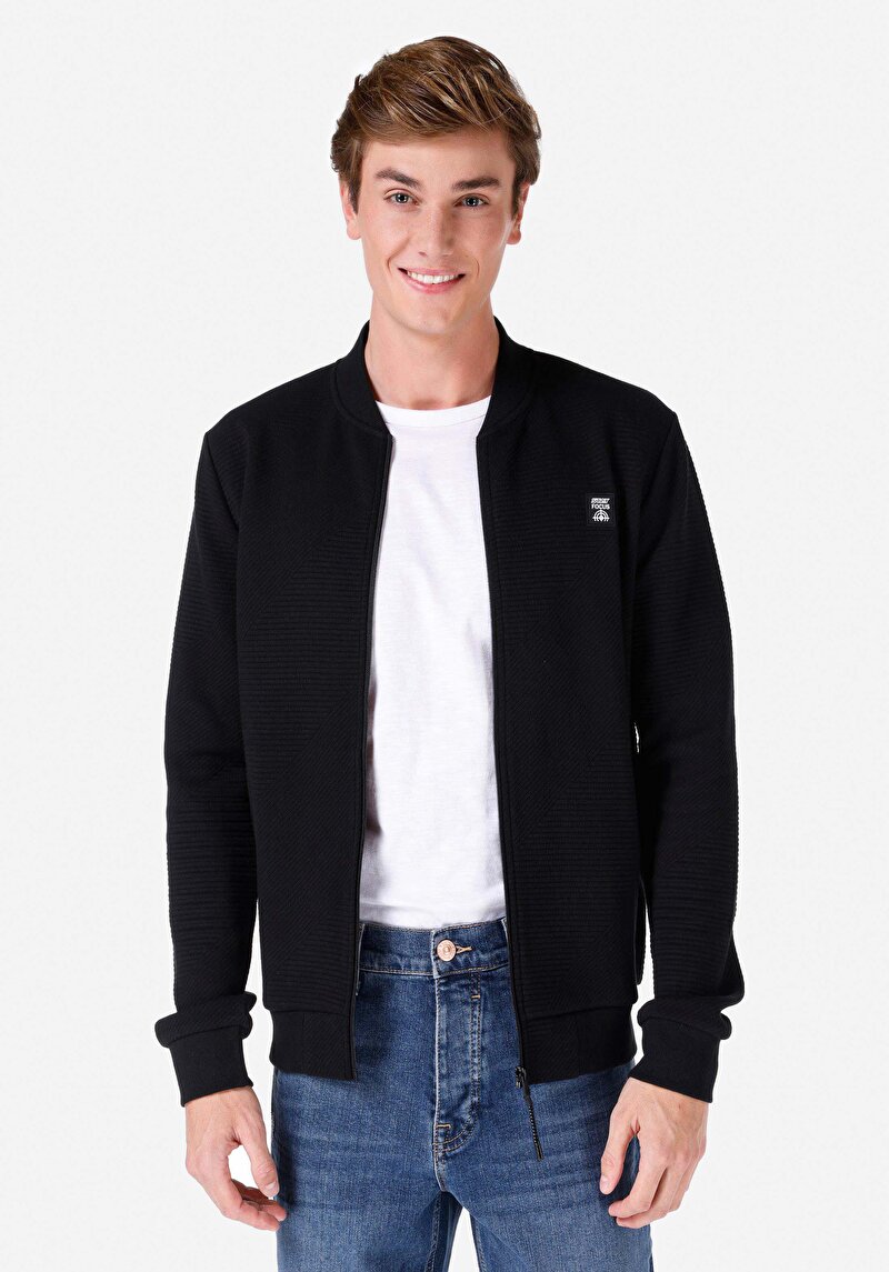 Imagine a Jacheta De Barbati Negru Slim Fit  Cl1066812