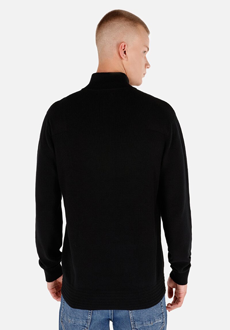 Imagine a Pulover De Barbati Negru Regular Fit Cl1069884