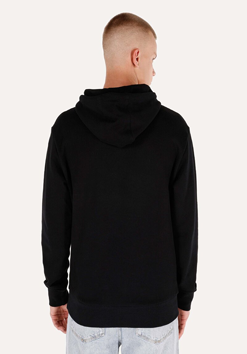 Afișați detalii pentru Hanorac / Bluza De Barbati Negru Regular Fit  Cl1071479