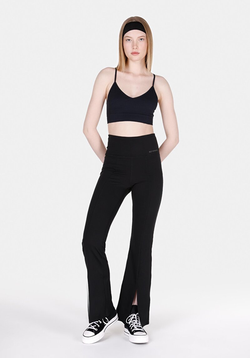 Imagine a Colanți Negri Pentru Femei Slim Fit