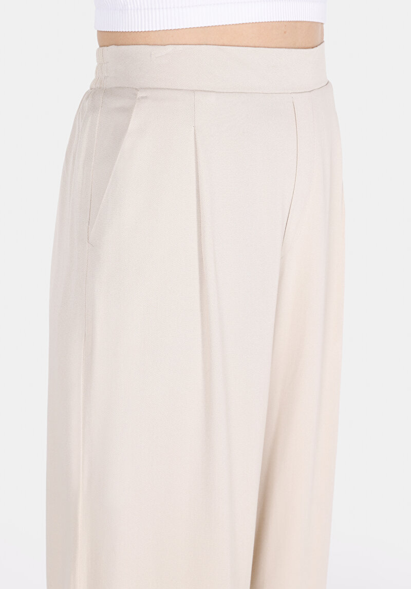 Afișați detalii pentru Straigt Fit Talie Joasă Picior Drept Pantaloni Bej Pentru Femei