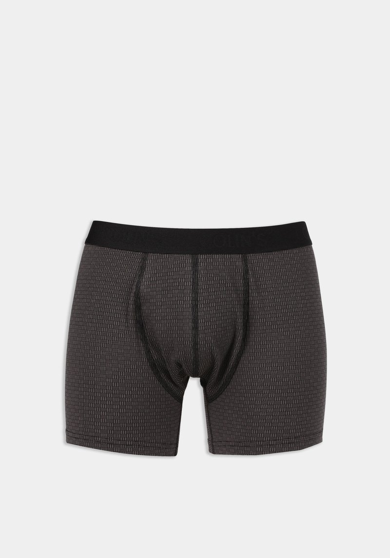 Imagine a Boxer Gri Pentru Bărbați Cu İmprimeu Modern Fit