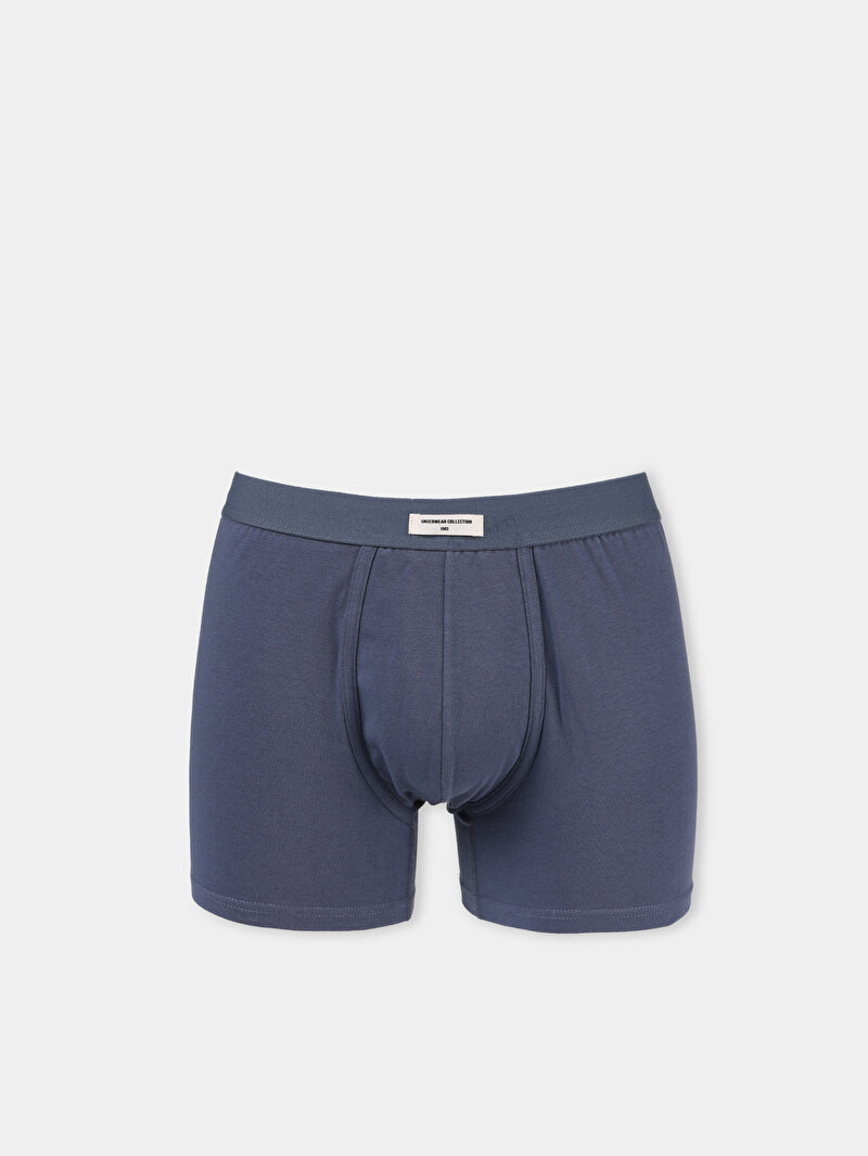 Imagine a Boxer Albastru Pentru Bărbați Modern Fit
