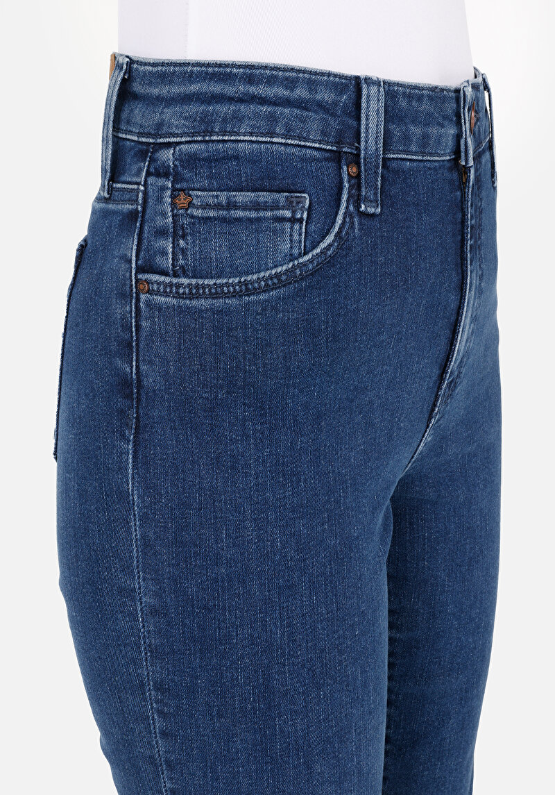 Imagine a Pantaloni De Dama Albastru Slim Fit Cl1072157