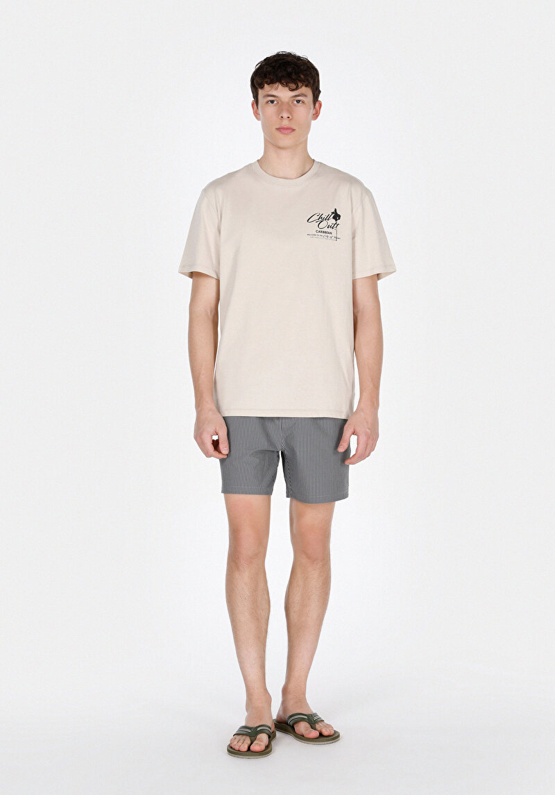 Imagine a Short De Plaja De Barbati Negru Slim Fit  Cl1072291