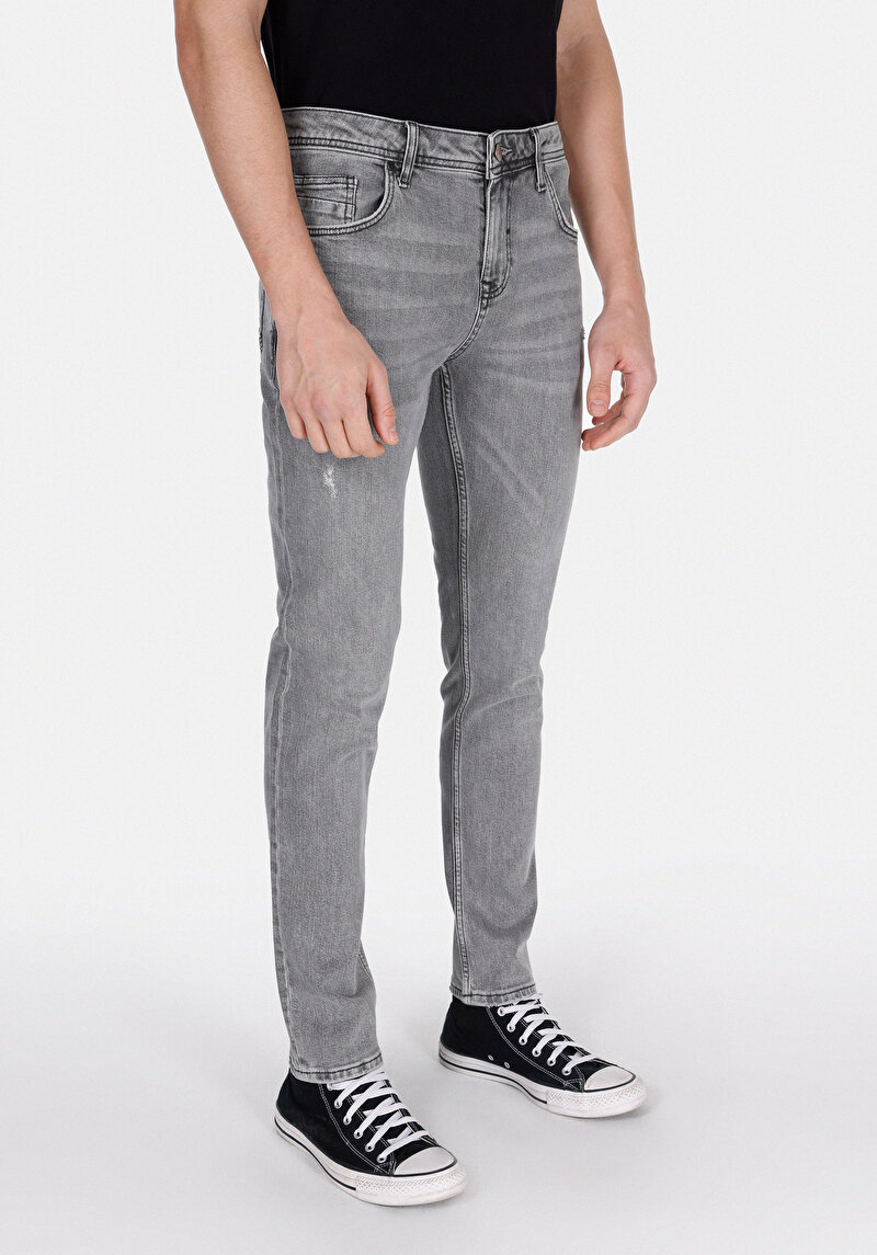 Imagine a Blugi Negri Bărbați Cu Potrivire Dreaptă