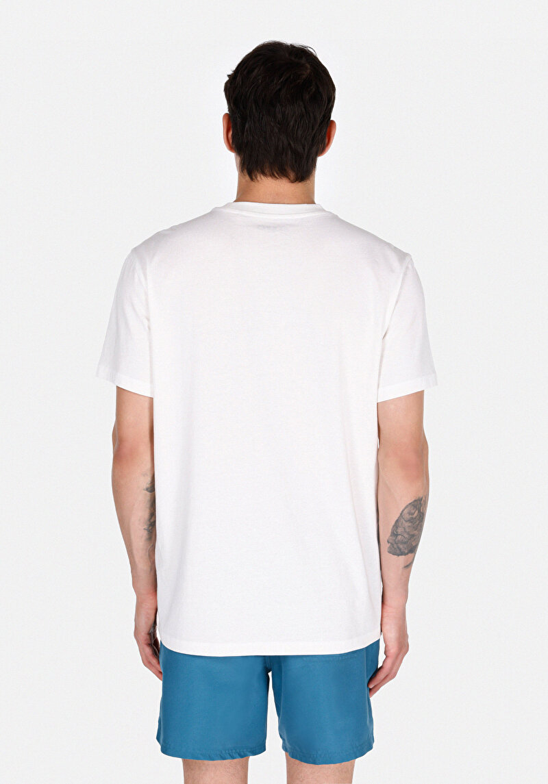 Imagine a Tricou Cu Maneca Scurta De Barbati Alb Regular Fit  Cl1074116