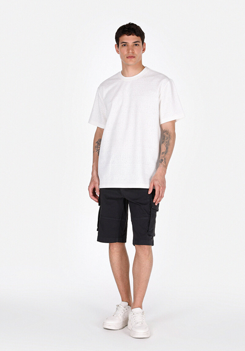 Imagine a Tricou Cu Maneca Scurta De Barbati Alb Comfort Fit  Cl1074855