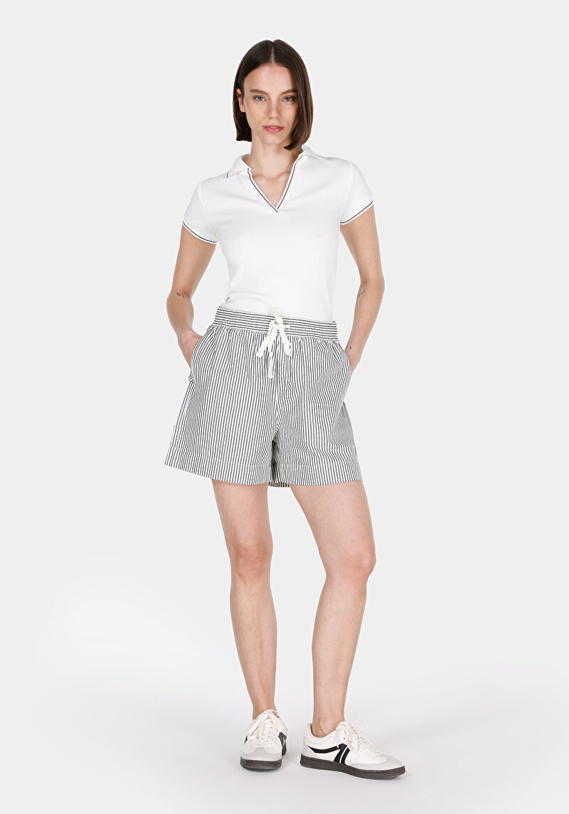 Imagine a Short / Pantaloni Scurti De Dama Albastru Marin Regular Fit  Cl1074659
