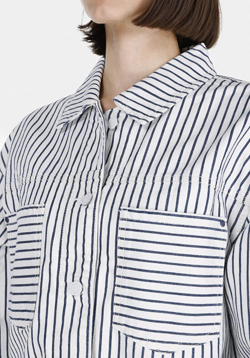 Afișați detalii pentru Jacheta De Dama Denim Oversize Fit  Cl1074963