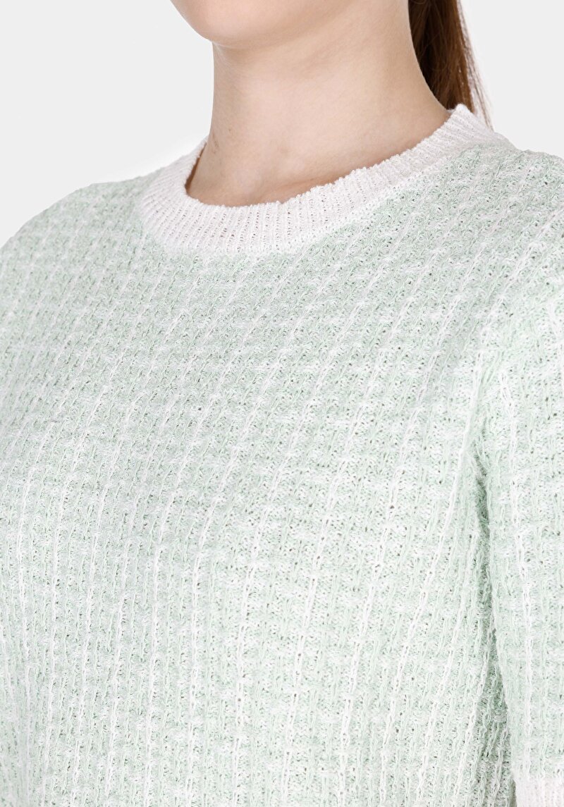 Imagine a Pulover Verde Pentru Femei Regular Fit