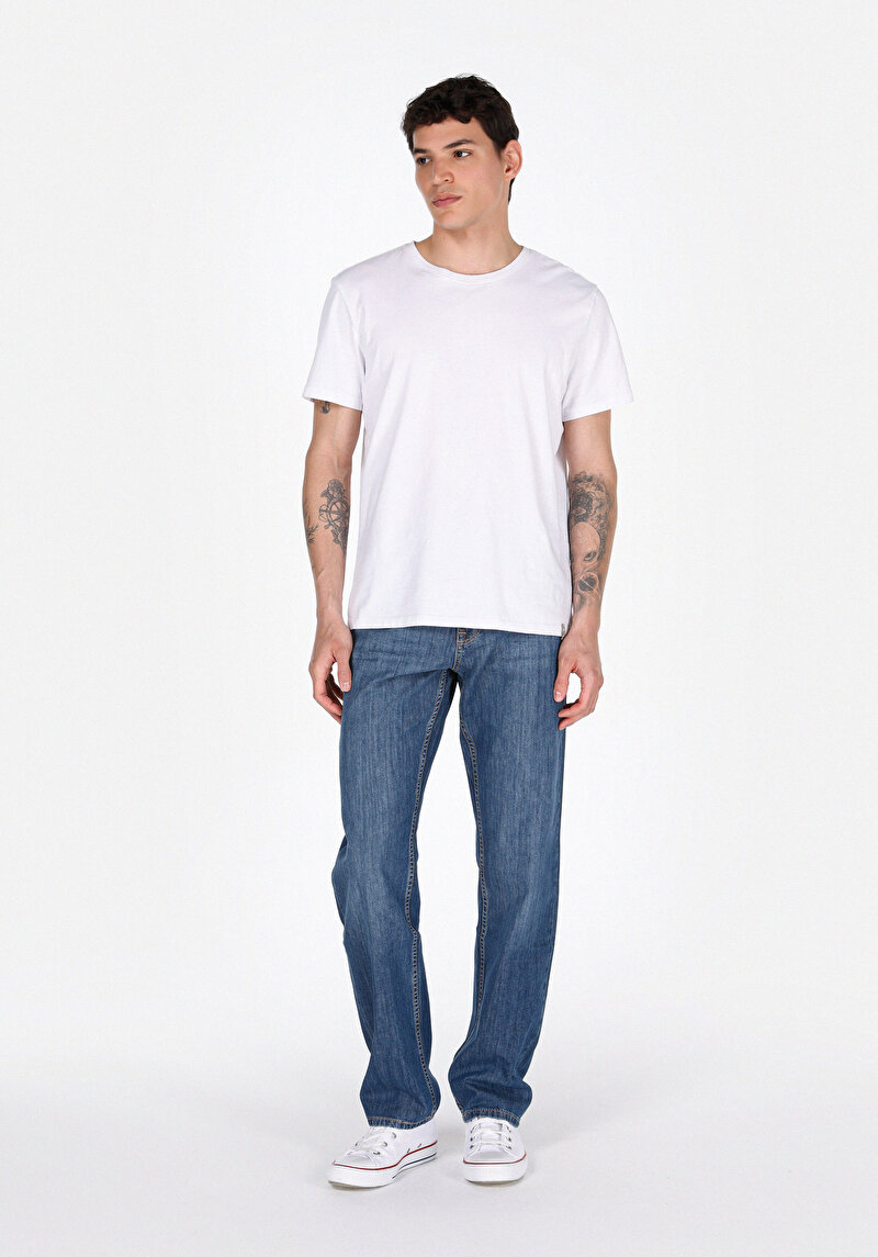 Imagine a Blugi Din Denim Pentru Bărbați Regular Fit