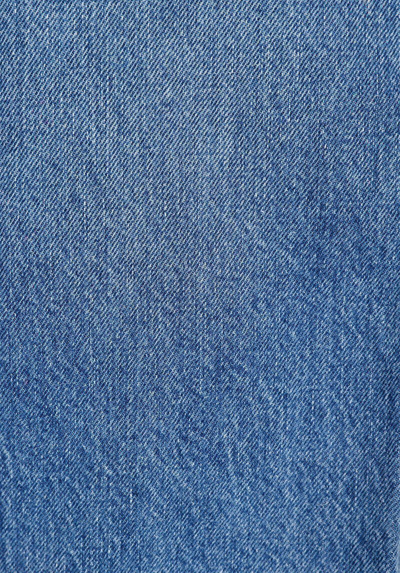 Afișați detalii pentru Regular Fit Talie Medie Picior Drept Blugi Indigo Pentru Bărbați