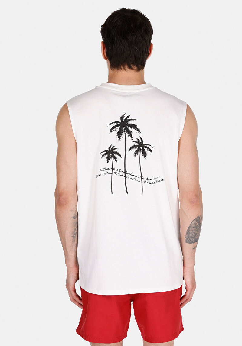 Afișați detalii pentru Maiou Alb Pentru Bărbați Regular Fit