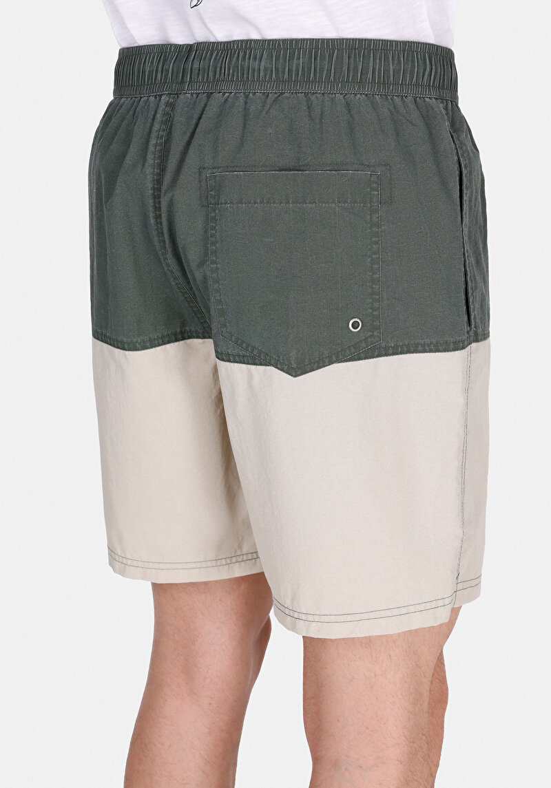 Imagine a Short De Plaja De Barbati Kaki Slim Fit  Cl1074690