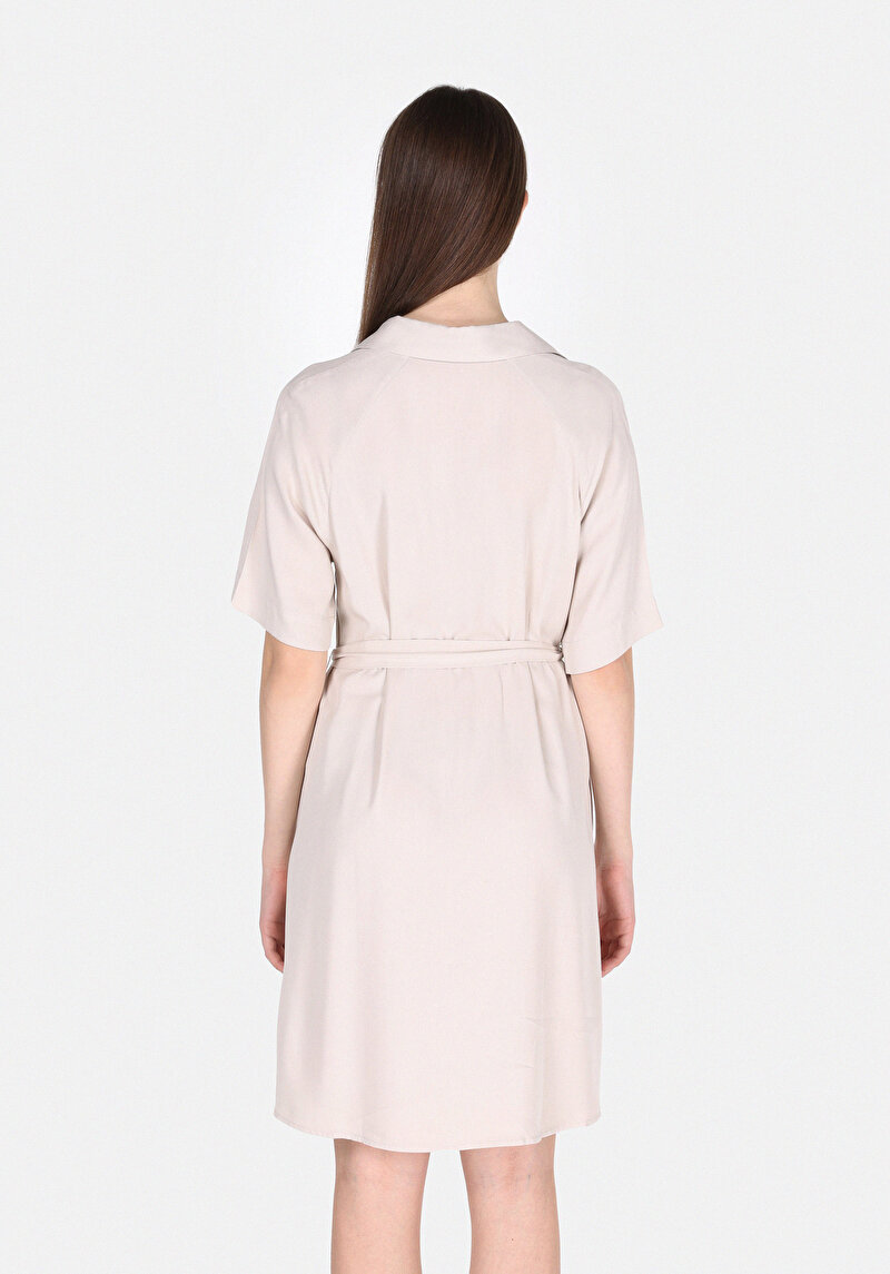 Imagine a Rochie Bej Pentru Femei Regular Fit