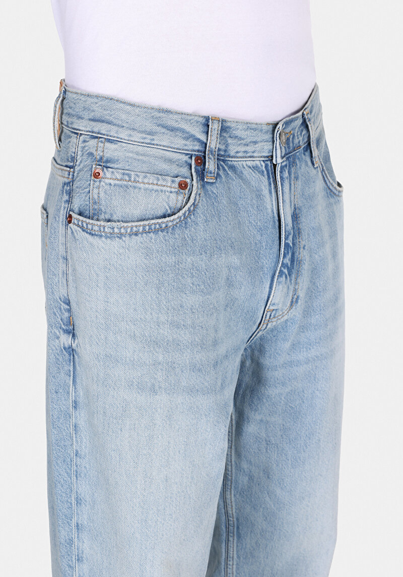 Imagine a Pantaloni De Barbati Albastru Balloon Fit  Cl1075797