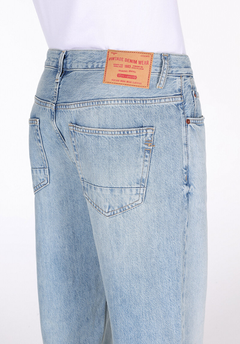 Imagine a Pantaloni De Barbati Albastru Balloon Fit Cl1075797