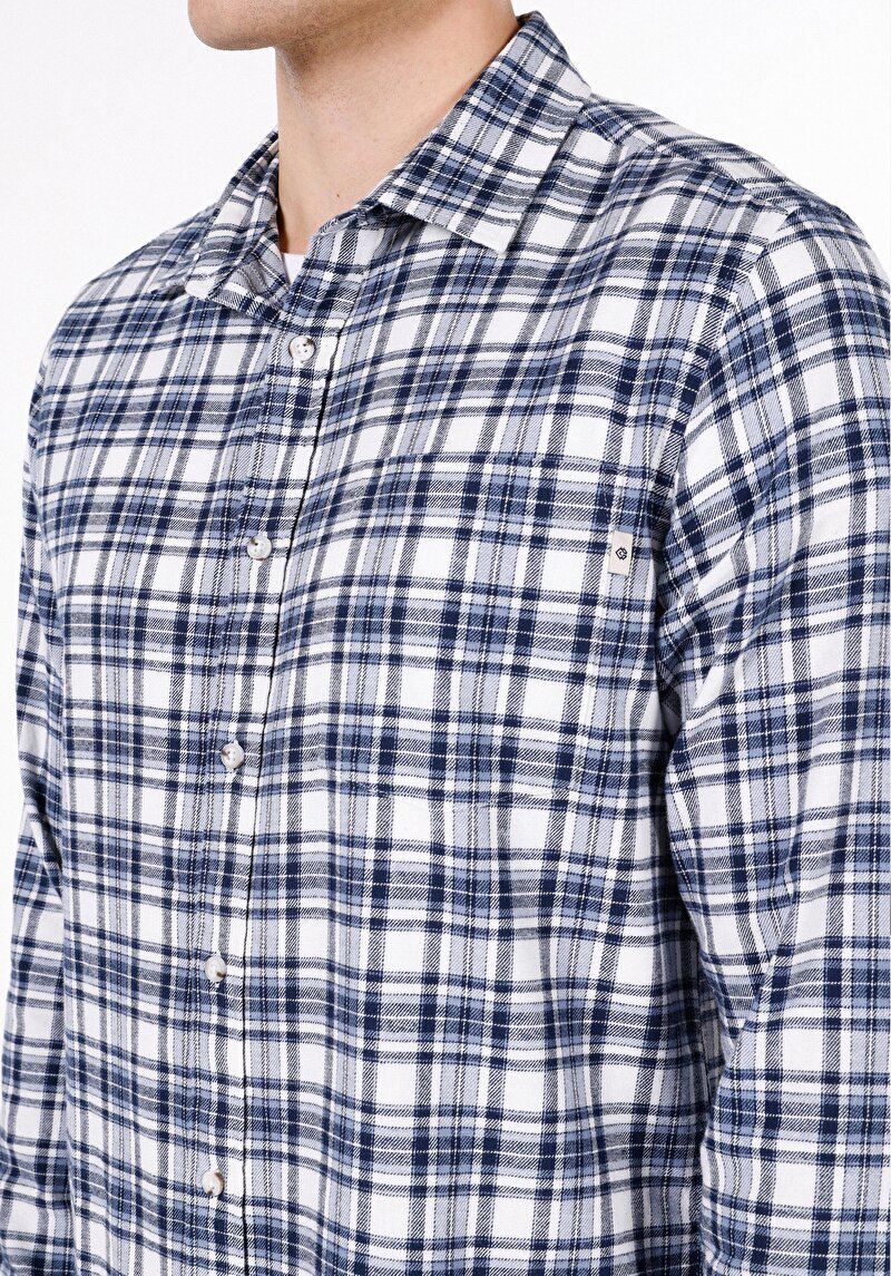 Afișați detalii pentru Camasa Cu Maneca Lunga De Barbati Albastru Marin Regular Fit  Cl1072024