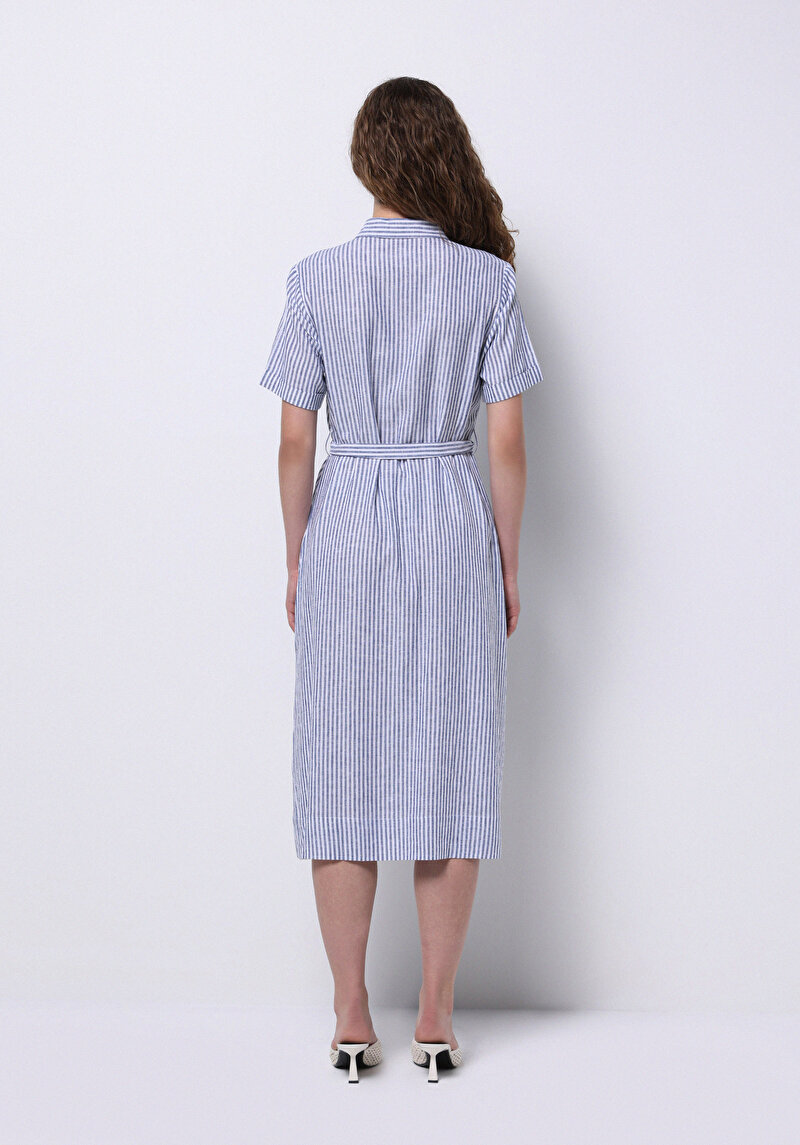 Imagine a Rochie Albastră Pentru Femei Regular Fit