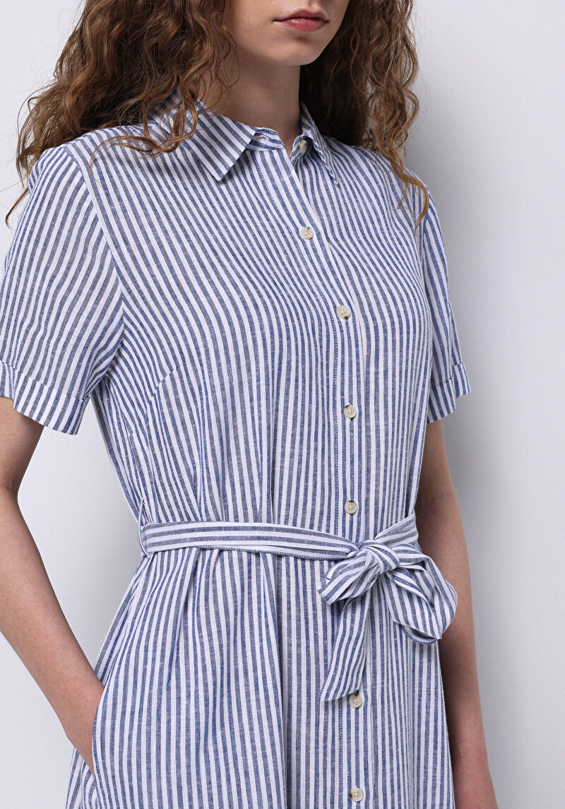 Imagine a Rochie Albastră Pentru Femei Regular Fit