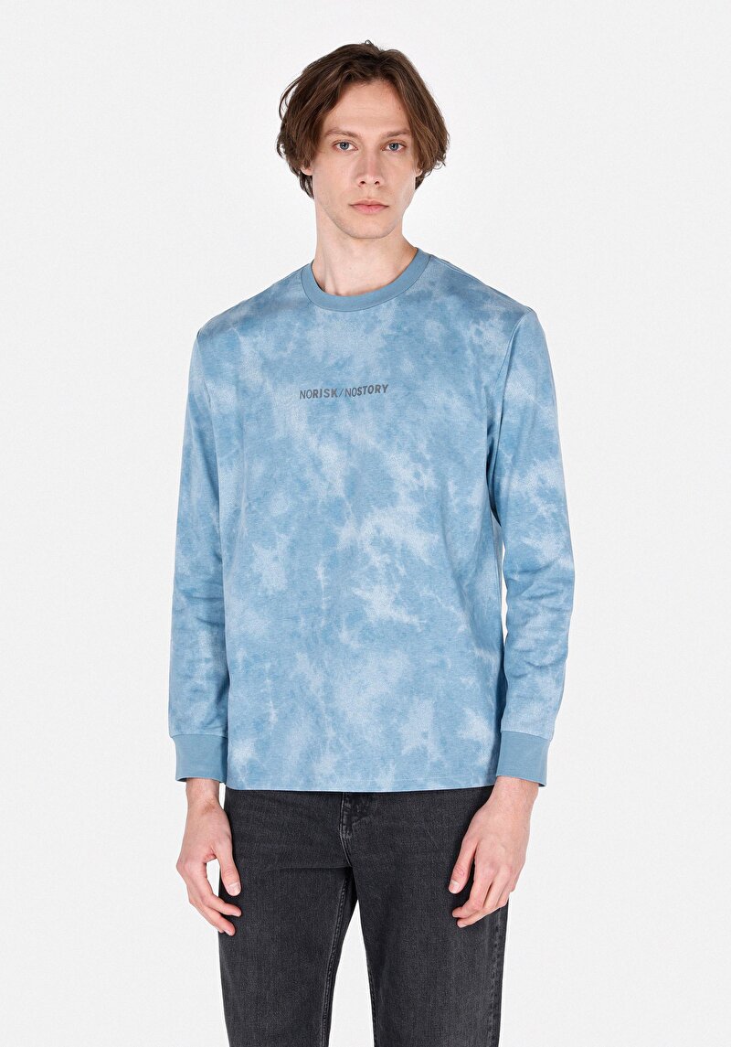 Imagine a Tricou Cu Maneca Lunga De Barbati Albastru Comfort Fit  Cl1072297